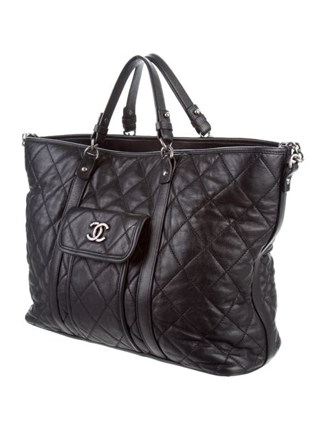 chanel bag large|large zipped shopping bag chanel.